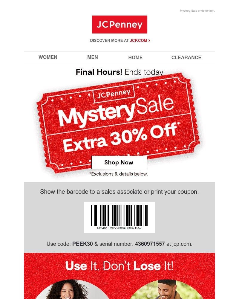 Screenshot of email with subject /media/emails/dont-forget-your-extra-30-off-572165-cropped-7682f85a.jpg