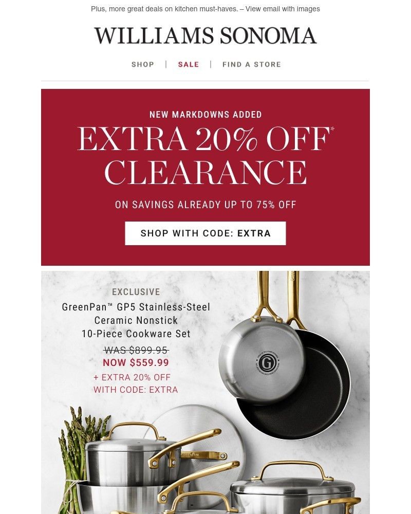 Screenshot of email with subject /media/emails/dont-miss-extra-20-off-clearance-9eed76-cropped-84f6c5b2.jpg