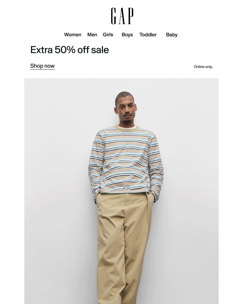 Screenshot of email with subject /media/emails/dont-miss-extra-50-off-sale-email-exclusive-10-a9d519-cropped-a377b5c4.jpg