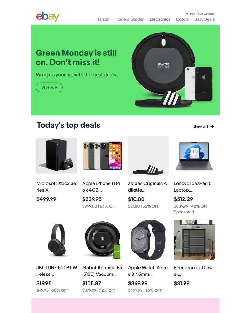 Screenshot of email with subject /media/emails/dont-miss-green-monday-deals-and-more-savings-41b97f-cropped-32132723.jpg