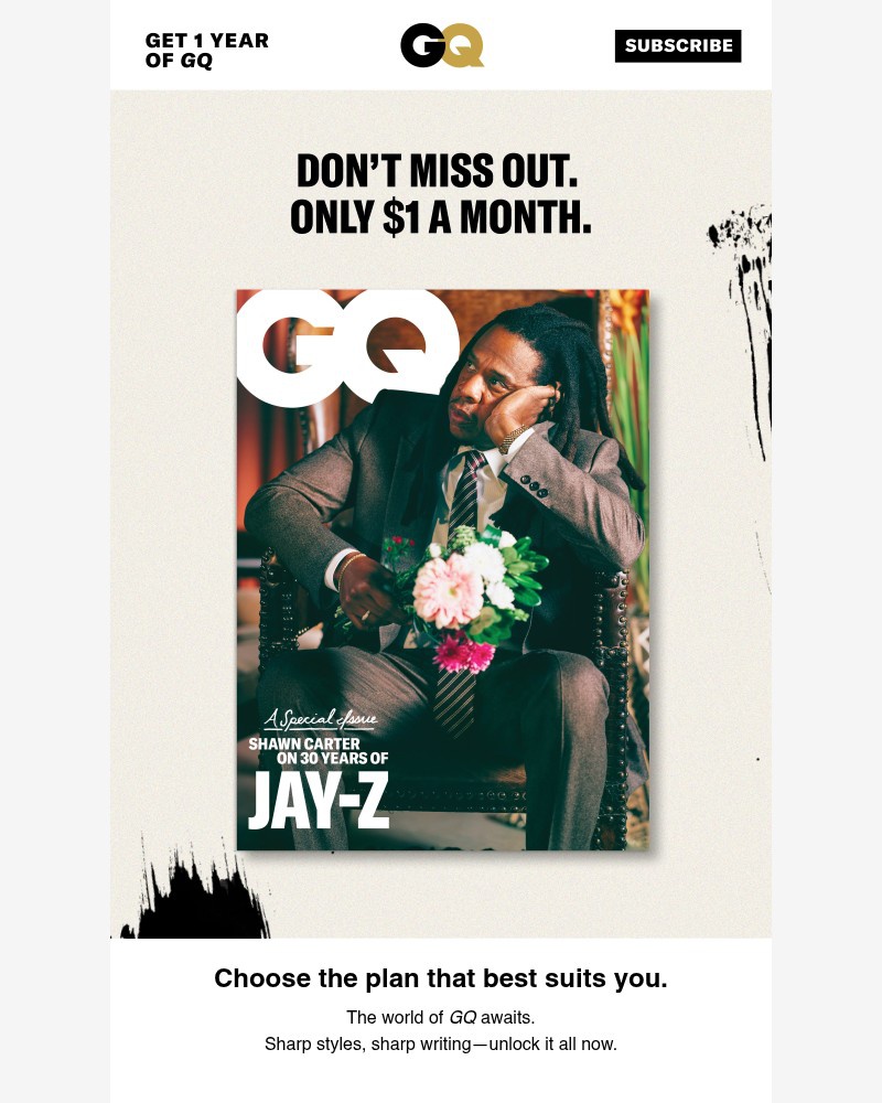 Screenshot of email with subject /media/emails/dont-miss-out-get-unlimited-access-to-gq-for-1month-47c79e-cropped-c795572d.jpg