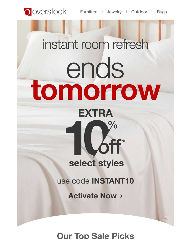 Screenshot of email with subject /media/emails/dont-miss-outextra-10-off-ends-tomorrow-8882cc-cropped-0c04a88d.jpg