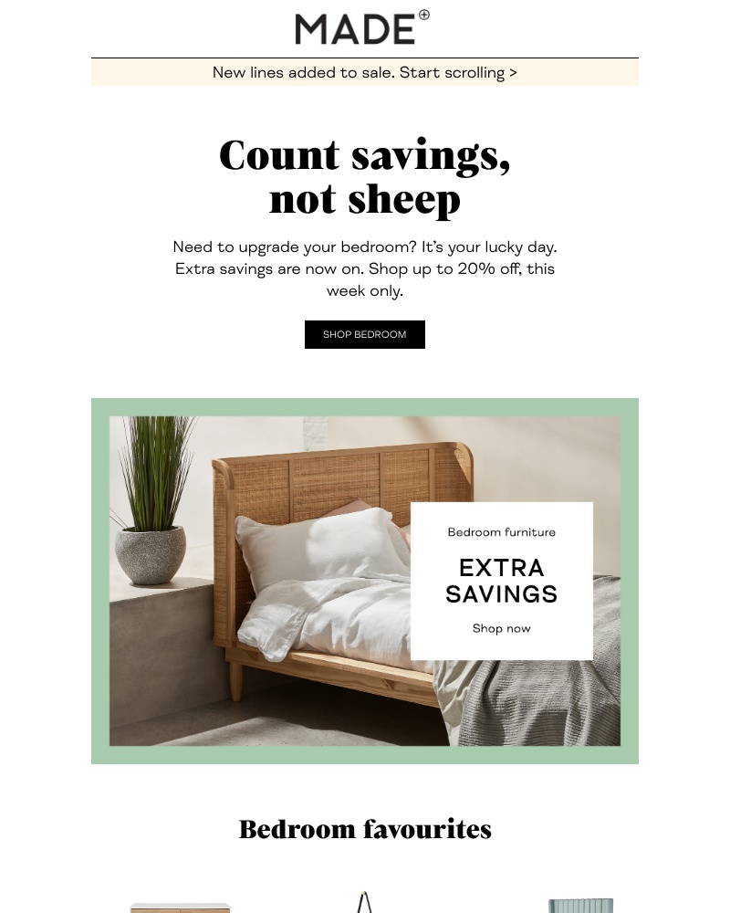 Screenshot of email with subject /media/emails/dont-snooze-extra-savings-on-bedroom-cropped-1f66636a.jpg