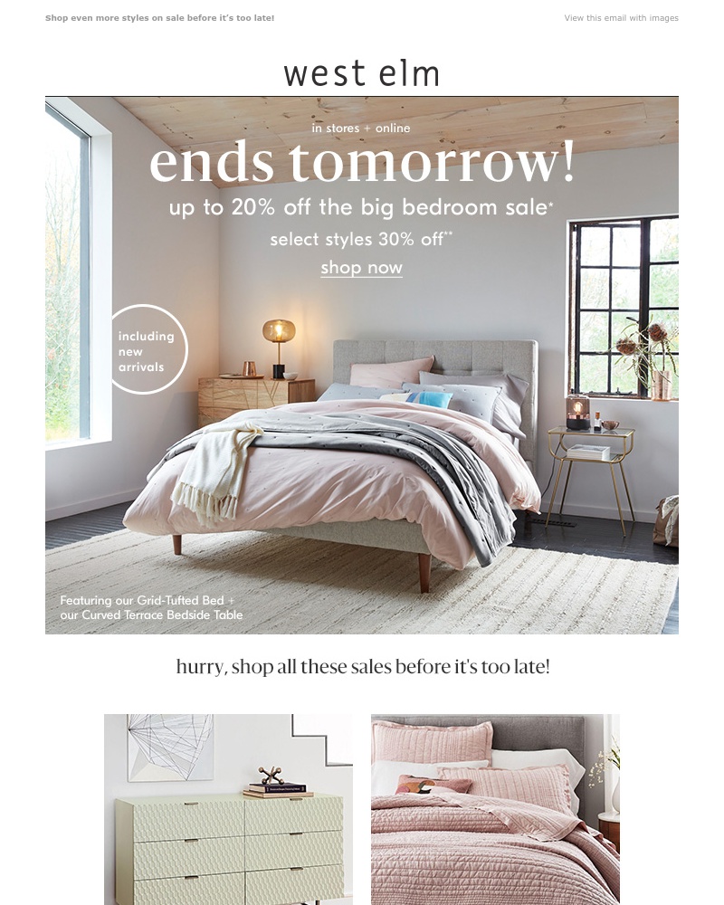Screenshot of email with subject /media/emails/dont-snooze-up-to-20-off-the-big-bedroom-sale-ends-tomorrow-cropped-3ffefe54.jpg