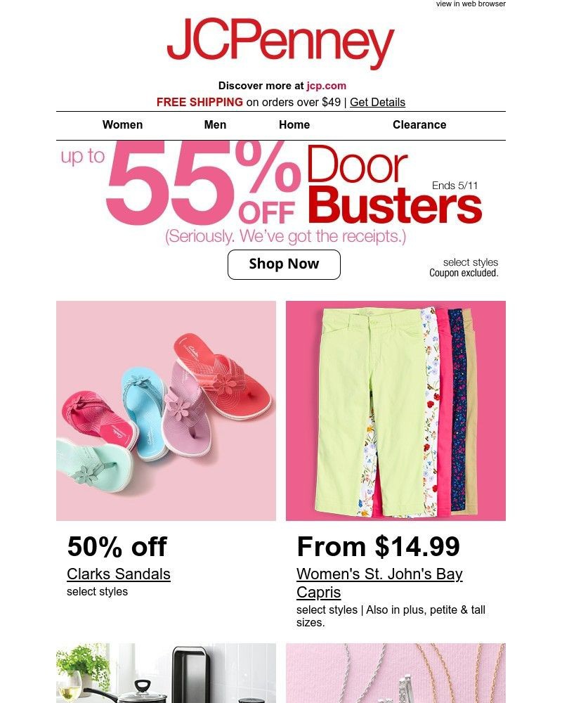 Screenshot of email with subject /media/emails/doorbusters-50-off-clarks-sandals-1499-st-johns-bay-capris-a10929-cropped-fbc86b25.jpg