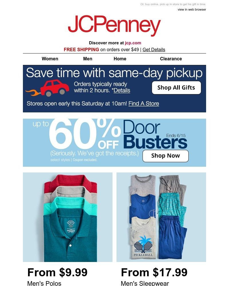 Screenshot of email with subject /media/emails/doorbusters-for-dad-polos-from-999-hurry-in-store-08f971-cropped-bf71ecbf.jpg