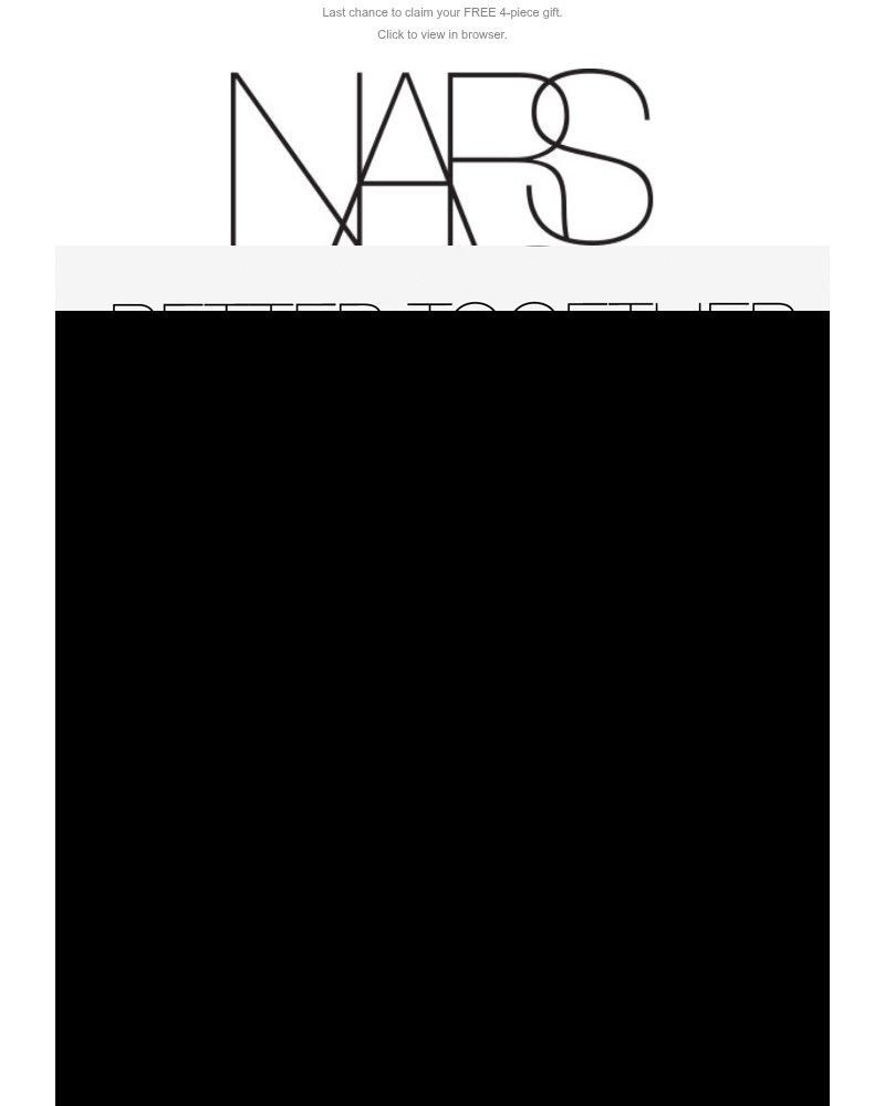 Screenshot of email sent to a Nars Cosmetics Newsletter subscriber