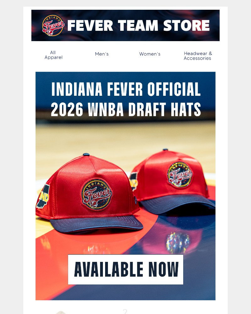 Screenshot of email with subject /media/emails/draft-day-starts-now-new-fever-hats-just-dropped-8ff048-cropped-ef197c64.jpg