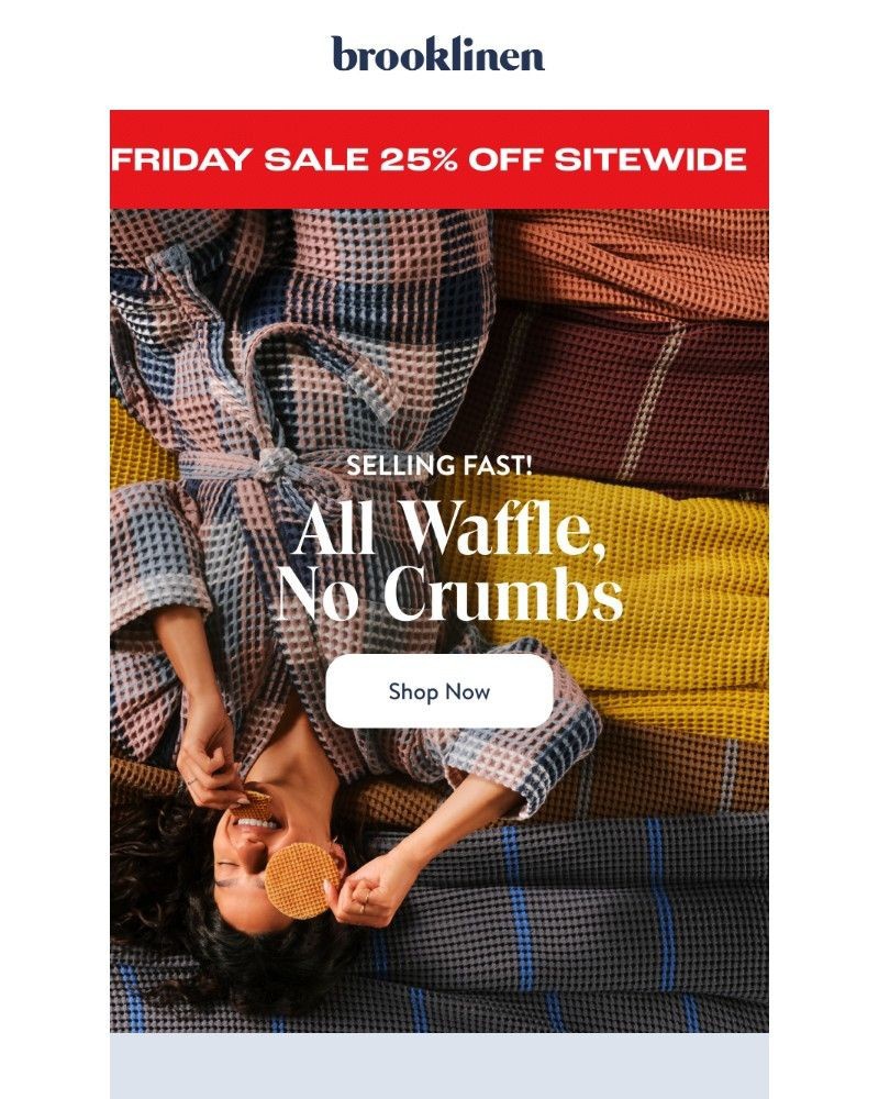 Screenshot of email with subject /media/emails/dreamweave-waffle-is-selling-fast-9b29b4-cropped-e36e17f4.jpg