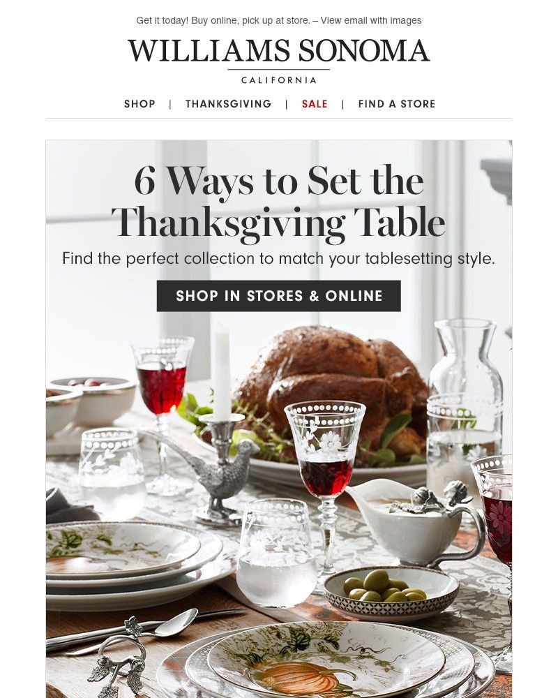 Screenshot of email with subject /media/emails/dress-up-your-thanksgiving-table-shop-warehouse-sale-9f59fa-cropped-d69072e4.jpg
