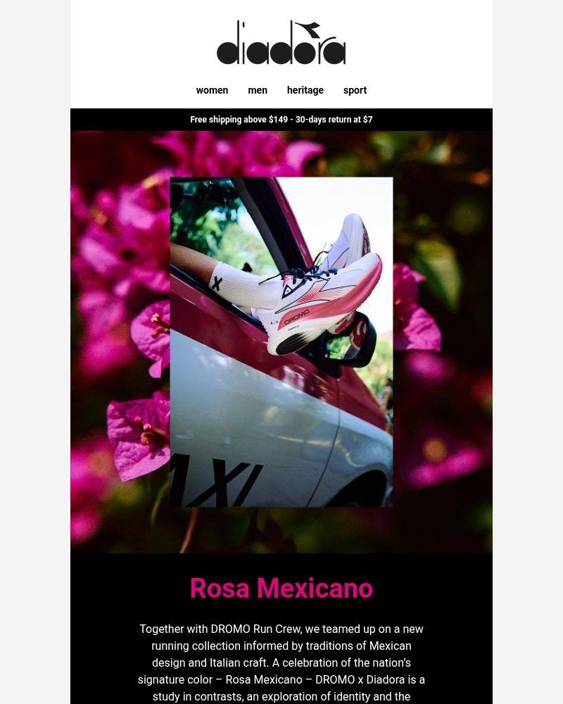 Screenshot of email with subject /media/emails/dromo-x-diadora-rosa-mexicano-5c17ec-cropped-be50f169.jpg
