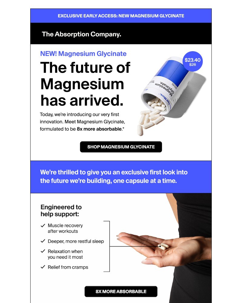 Screenshot of email with subject /media/emails/early-access-new-magnesium-glycinate-1000mg-3502a8-cropped-c80d8407.jpg