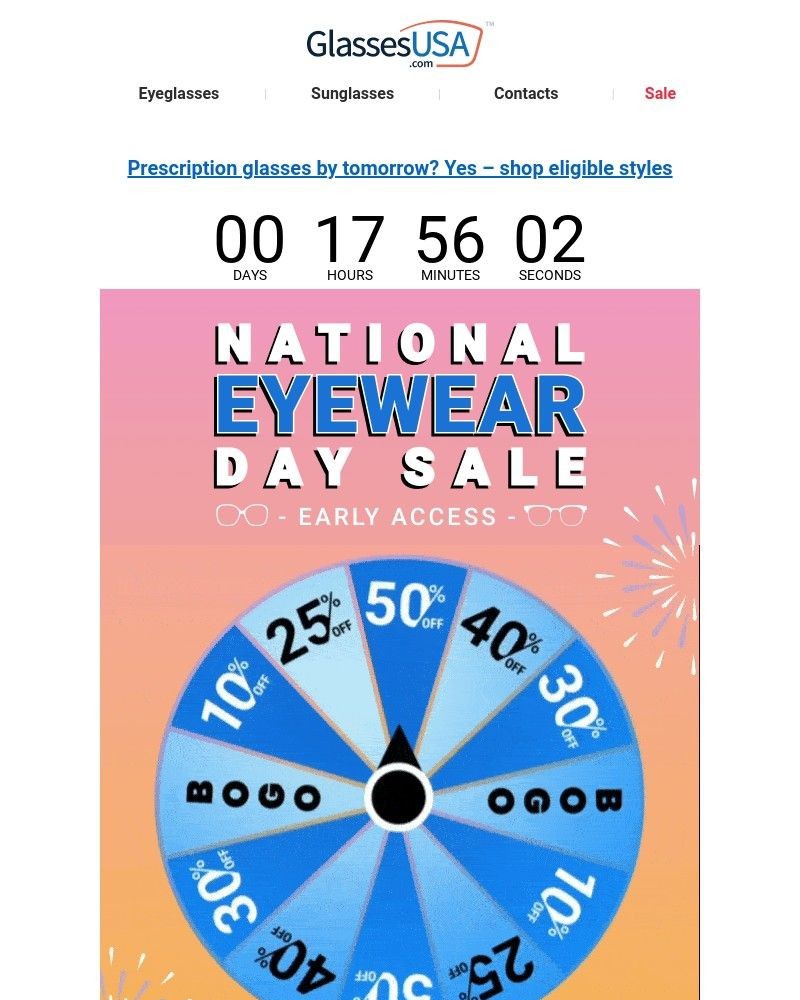 Screenshot of email with subject /media/emails/early-access-spin-win-in-our-national-eyewear-day-special-79173e-cropped-17473046.jpg