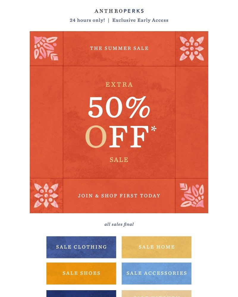 Screenshot of email with subject /media/emails/early-access-to-extra-50-off-sale-009a41-cropped-761a5daf.jpg