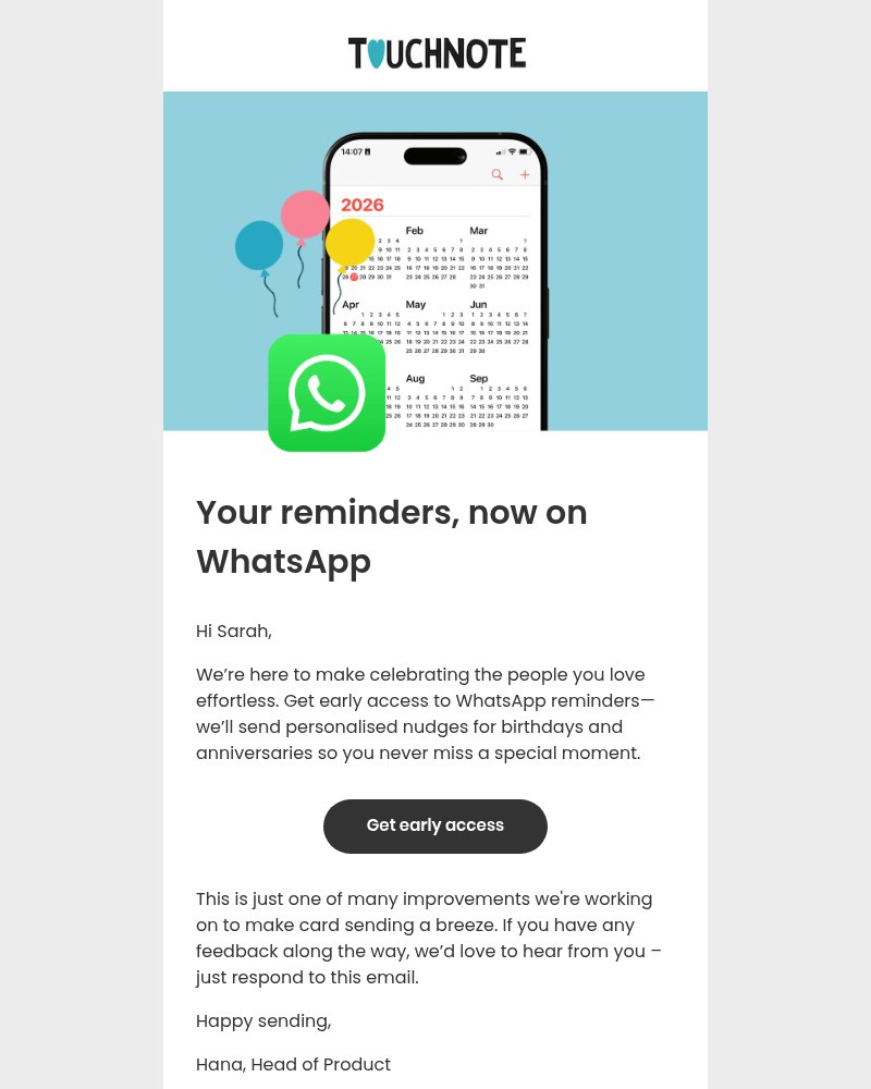 Screenshot of email with subject /media/emails/early-access-to-reminders-on-whatsapp-2265e1-cropped-100f568e.jpg