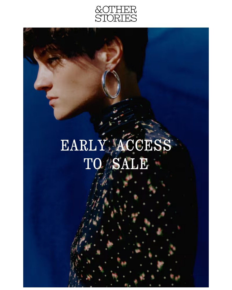 Screenshot of email sent to a & Other Stories Newsletter subscriber