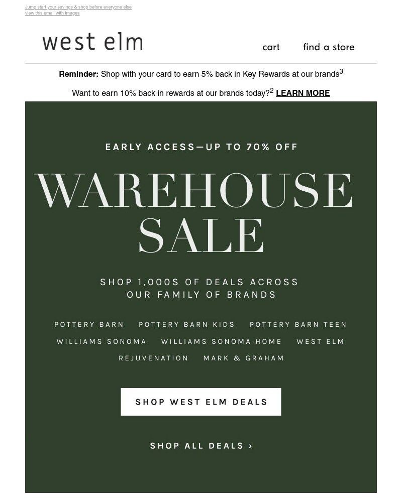Screenshot of email with subject /media/emails/early-access-warehouse-sale-get-a-sneak-peek-at-deals-up-to-70-off-688fee-cropped_zMGH5RM.jpg