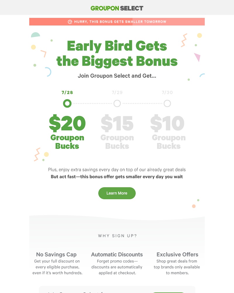 Screenshot of email with subject /media/emails/early-bird-perkget-20-groupon-bucks-when-you-join-select-today-cropped-522a0e10.jpg