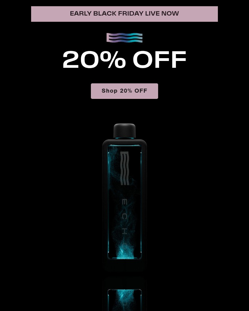 Screenshot of email sent to a Echo Water Newsletter subscriber