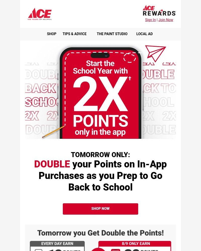 Screenshot of email with subject /media/emails/earn-2x-more-in-the-app-tomorrow-229396-cropped-add32147.jpg