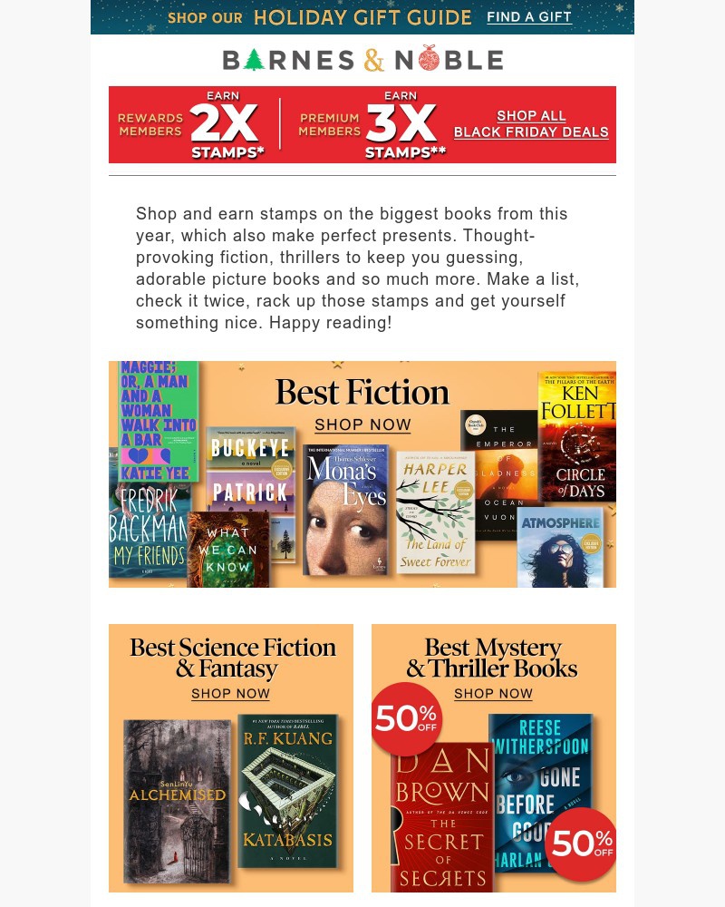 Screenshot of email with subject /media/emails/earn-2x-or-3x-stamps-on-our-best-books-of-2025-a9e386-cropped-9a8dd698.jpg