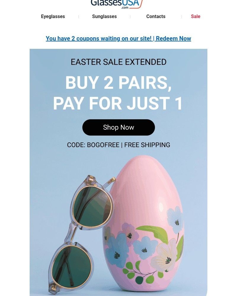 Screenshot of email with subject /media/emails/easter-sale-extended-buy-one-get-one-free-until-midnight-c277c4-cropped-2d9126a5.jpg