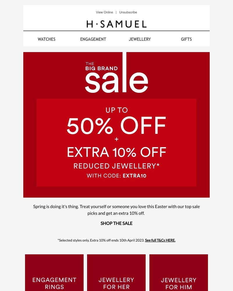 Screenshot of email with subject /media/emails/easter-treats-extra-10-off-sale-592cc4-cropped-37d8a99b.jpg