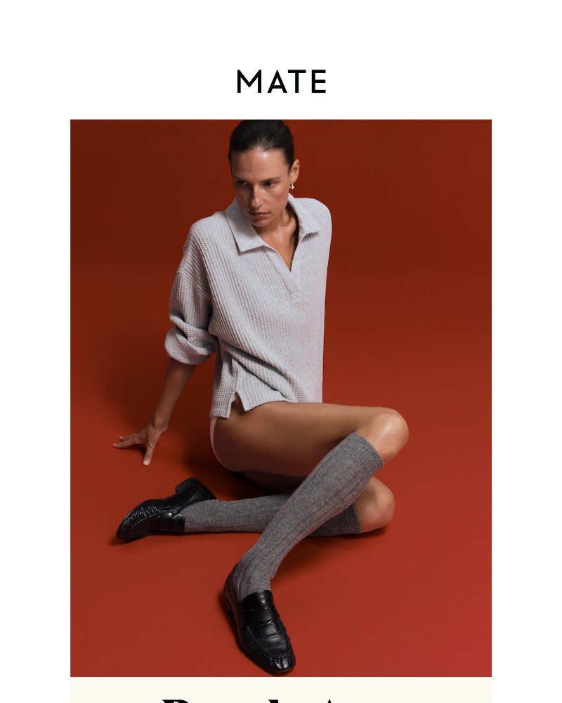 Screenshot of email sent to a MATE the Label Newsletter subscriber