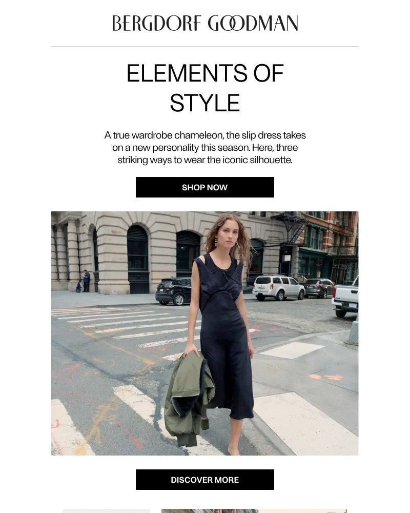 Screenshot of email sent to a Bergdorf Goodman Newsletter subscriber