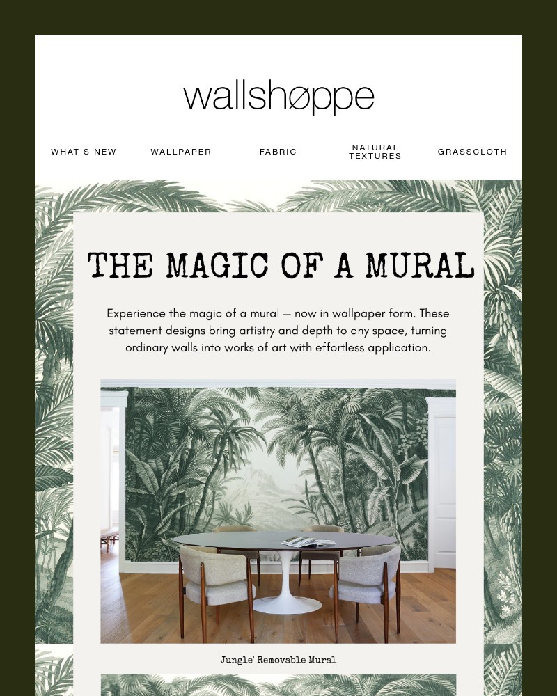 Screenshot of email sent to a Wallshoppe Cart abandoner