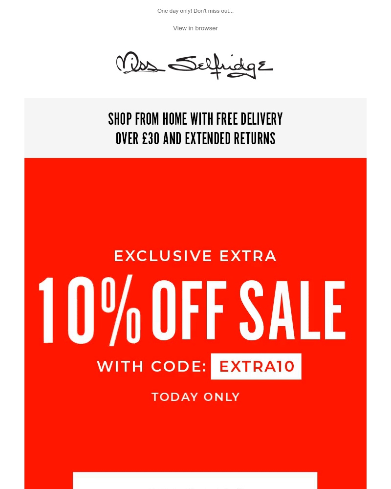 Screenshot of email with subject /media/emails/email-exclusive-extra-10-off-sale-cropped-2ef83e7e.jpg