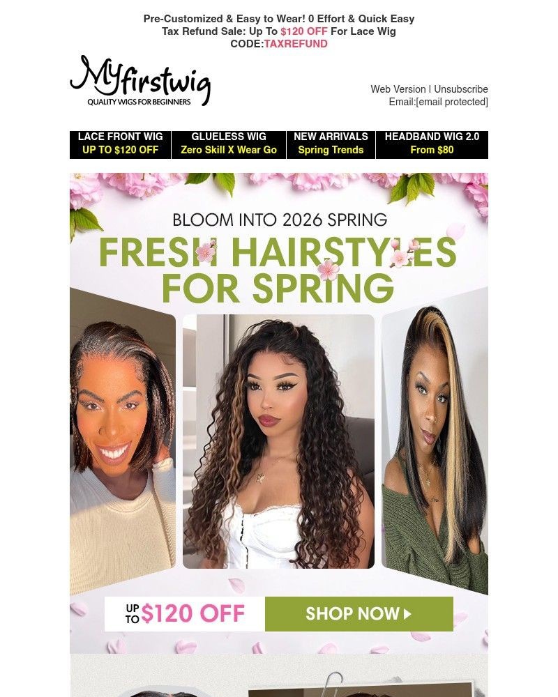 Screenshot of email with subject /media/emails/embrace-the-seasonfresh-hairstyles-for-spring-2026melted-natural-wig-from-109-dcb_EBiiGHa.jpg