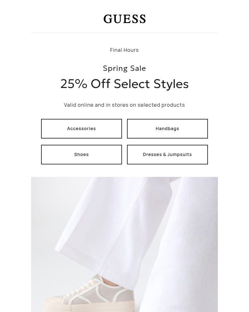 Screenshot of email with subject /media/emails/ending-25-off-select-styles-4a3c1b-cropped-2f048e0f.jpg