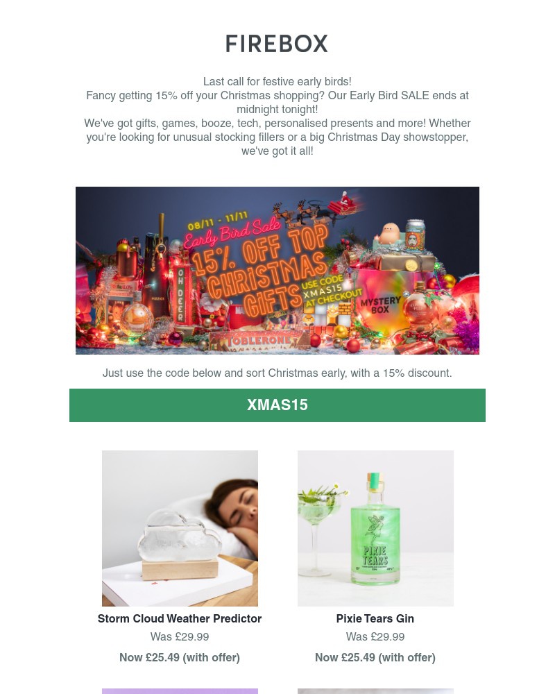 Screenshot of email with subject /media/emails/ending-soon-15-off-for-christmas-early-birds-953de4-cropped-3b9071e8.jpg