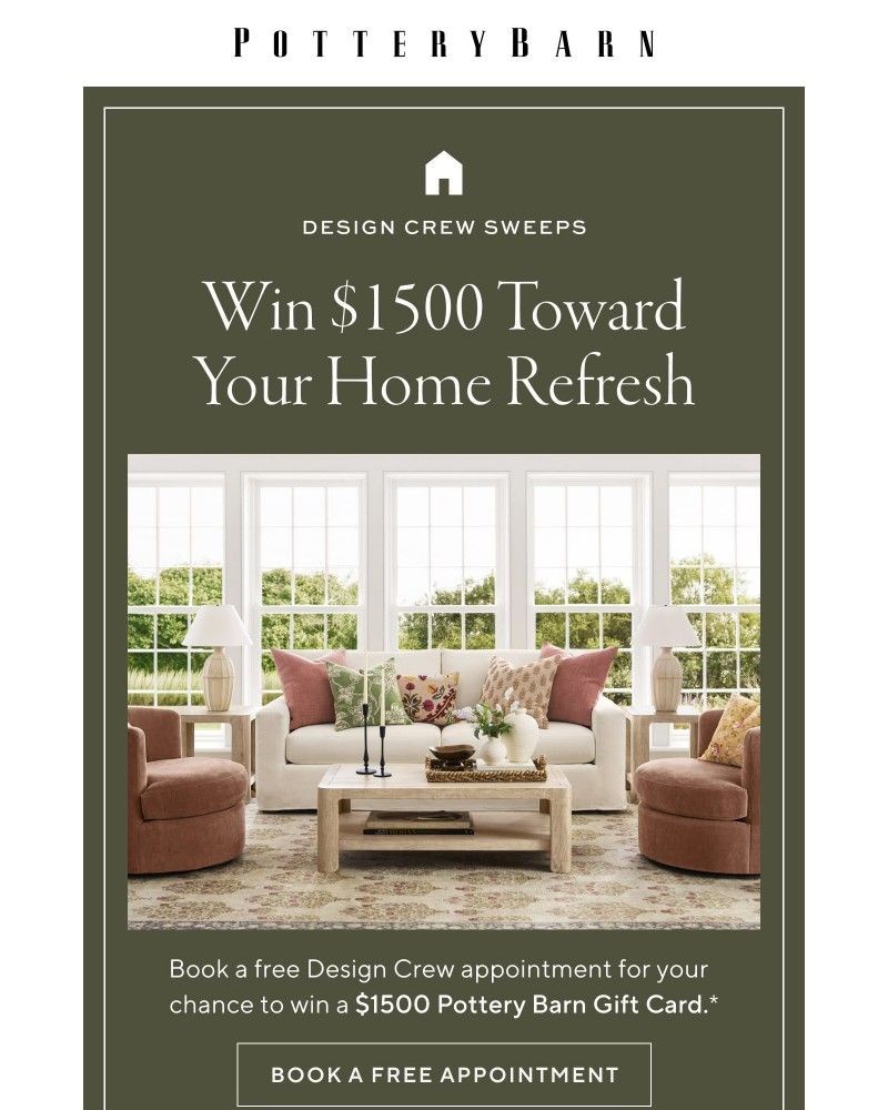 Screenshot of email sent to a Pottery Barn Cart abandoner