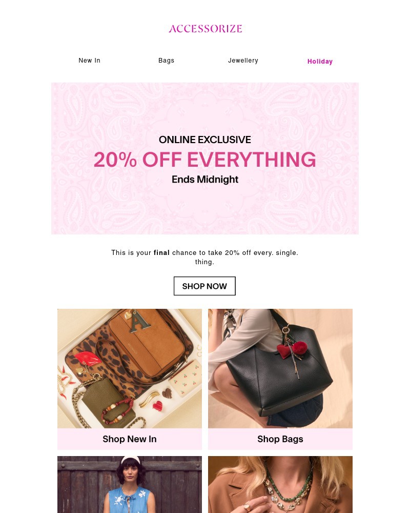 Screenshot of email with subject /media/emails/ends-midnight-20-off-everything-adb3bd-cropped-a575b859.jpg