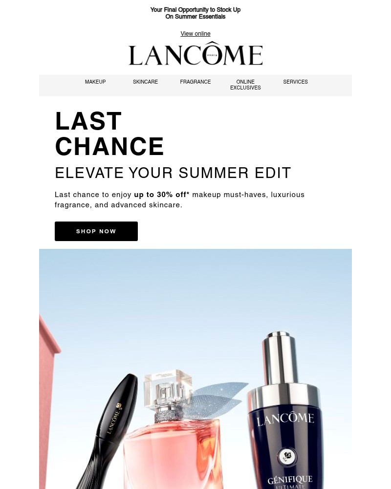 Screenshot of email with subject /media/emails/ends-soon-30-off-lancome-792c44-cropped-da8d7b34.jpg
