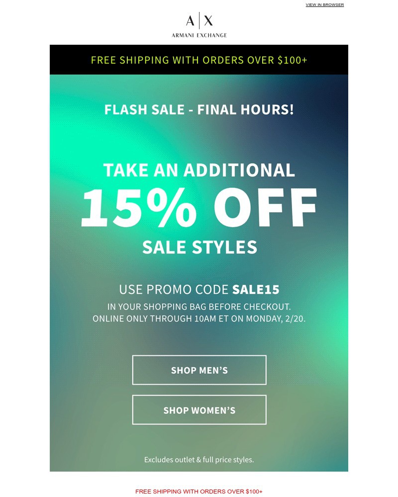 Screenshot of email with subject /media/emails/ends-soon-extra-15-off-flash-sale-c10c37-cropped-79bcaaf6.jpg