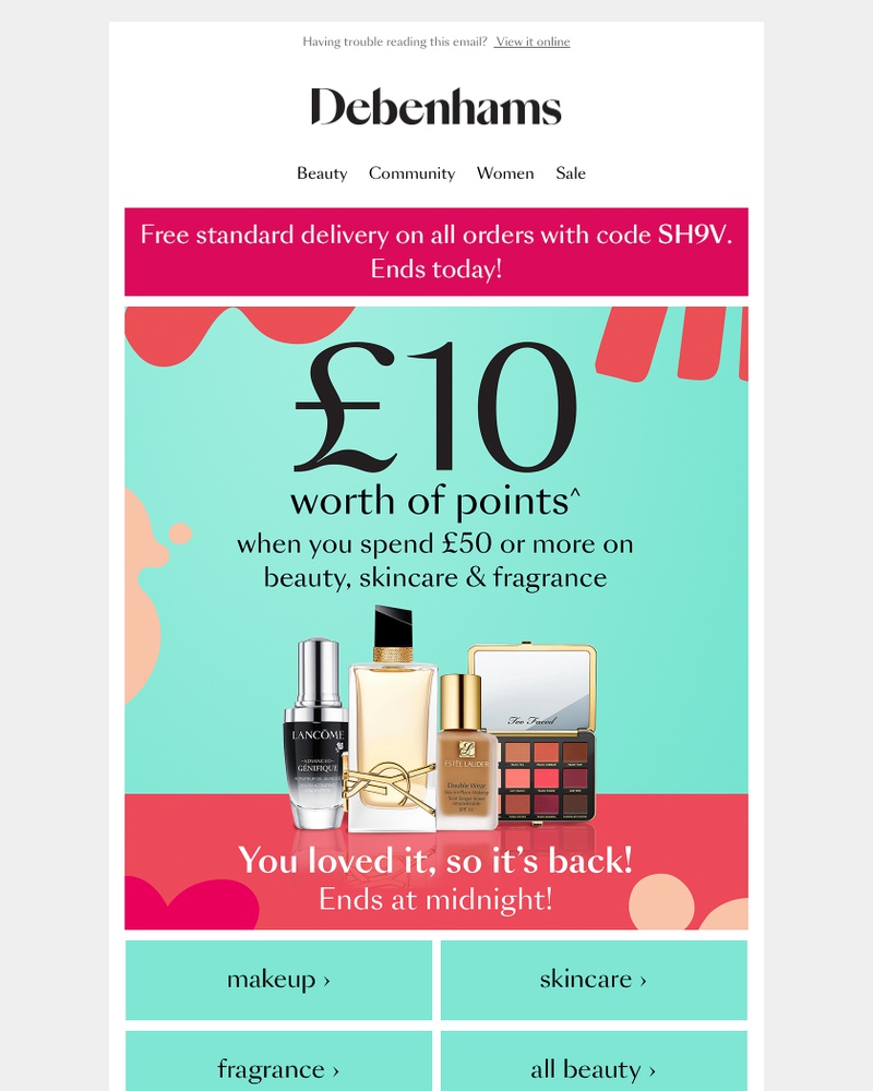 Screenshot of email with subject /media/emails/ends-today-10-worth-of-beauty-club-points-cropped-714c9567.jpg