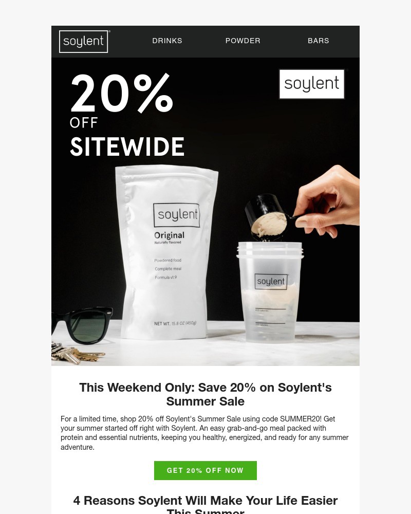 Screenshot of email with subject /media/emails/ends-today-20-off-sitewide-for-soylents-summer-sale-39fd04-cropped-9e6f1906.jpg