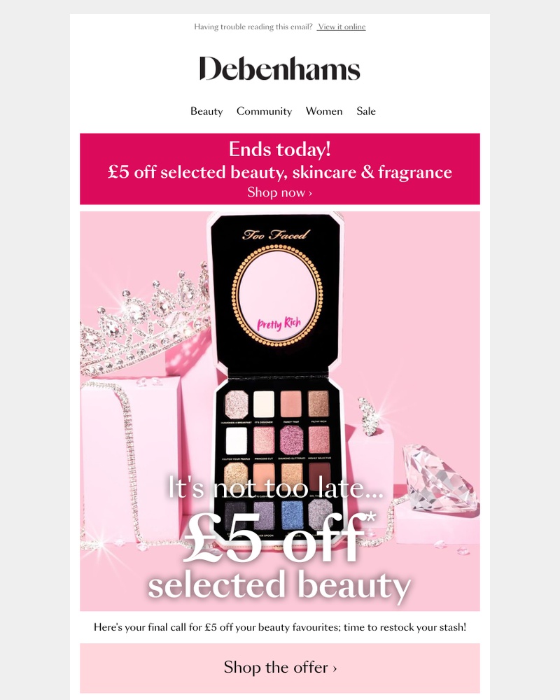 Screenshot of email with subject /media/emails/ends-today-5-off-selected-beauty-cropped-9f100bf6.jpg