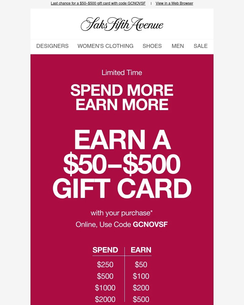 Screenshot of email with subject /media/emails/ends-today-earn-a-50500-gift-card-with-your-purchase-0da9d1-cropped-43d0bd9e.jpg