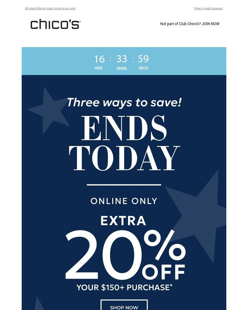 Screenshot of email with subject /media/emails/ends-today-extra-20-off-150-excl-apply-more-combinable-offers-70453c-cropped-91bbfe13.jpg