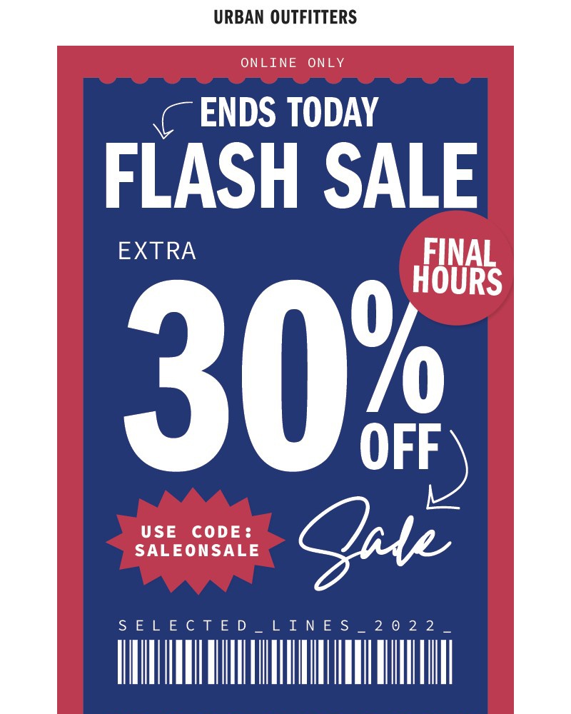 Screenshot of email with subject /media/emails/ends-today-extra-30-off-sale-8a7cbc-cropped-dcbf5557.jpg