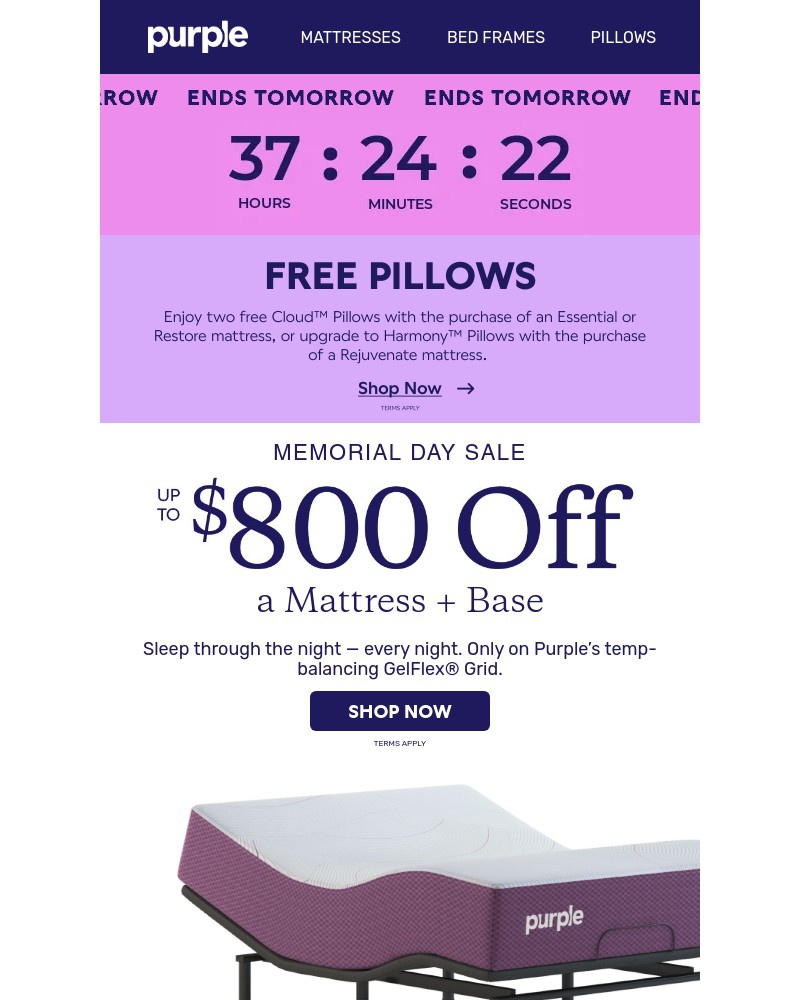 Screenshot of email with subject /media/emails/ends-tomorrow-free-pillows-with-mattress-purchase-b0e10d-cropped-f69f631a.jpg