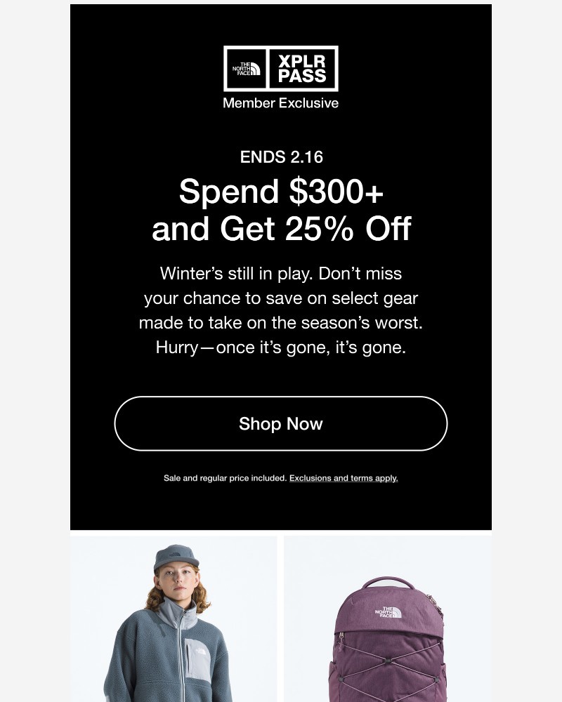 Screenshot of email with subject /media/emails/ends-tomorrow-members-get-25-off-when-you-spend-300-4317d5-cropped-272c1d12.jpg