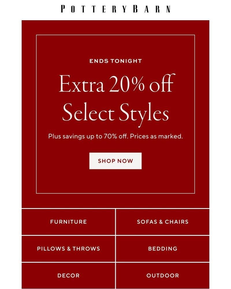 Screenshot of email with subject /media/emails/ends-tonight-extra-20-off-clearance-578714-cropped-6a6845eb.jpg