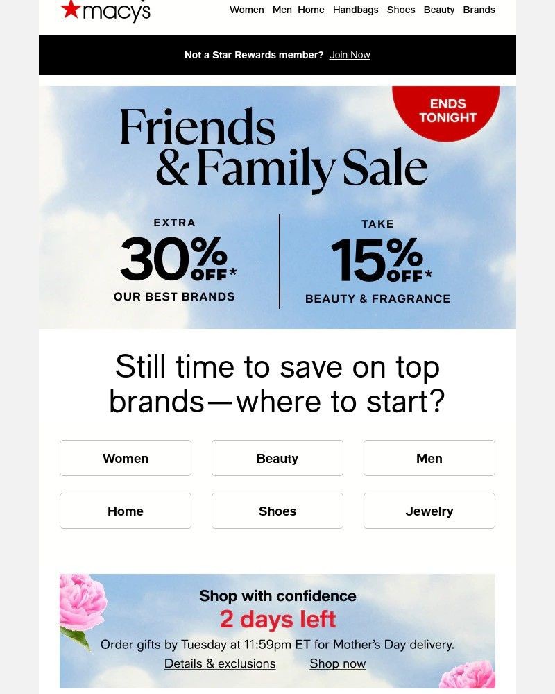 Screenshot of email with subject /media/emails/ends-tonight-extra-30-off-brands-that-rarely-go-on-sale-fdd9d6-cropped-2a4af962.jpg
