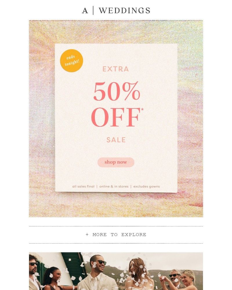 Screenshot of email sent to a Anthropologie Newsletter subscriber