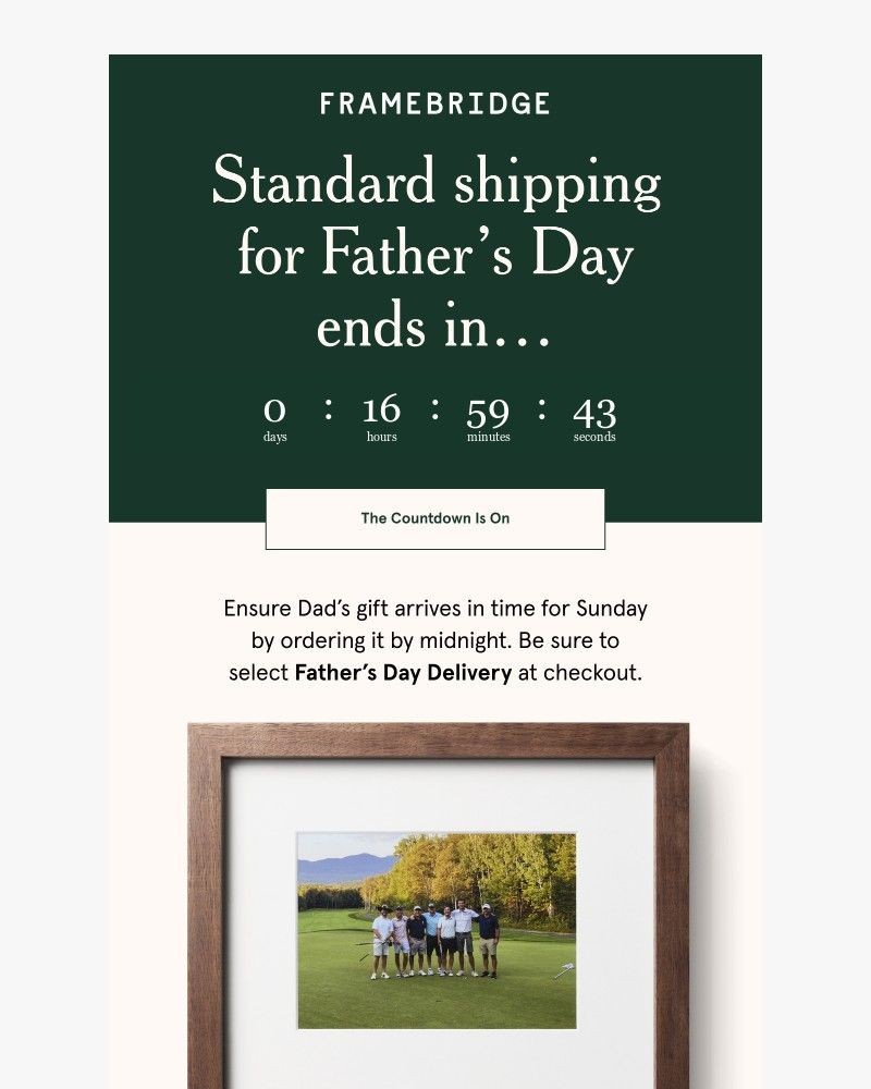 Screenshot of email sent to a Fleur & Bee Customer